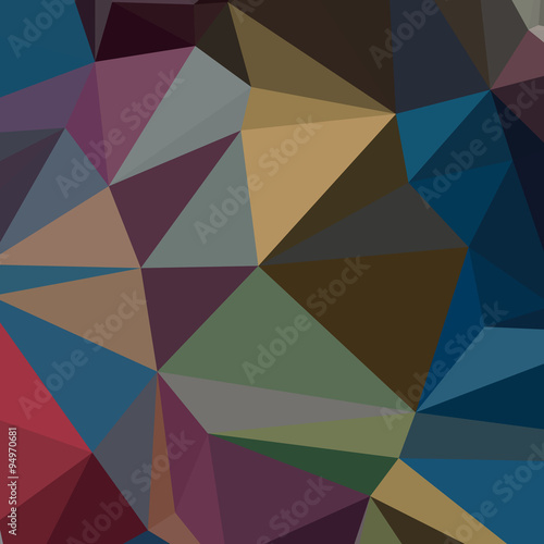 Blue Sapphire Abstract Low Polygon Background