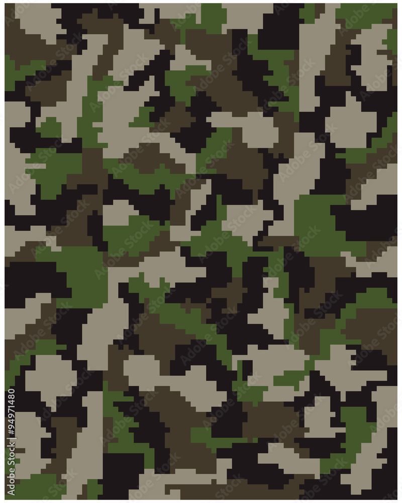 Seamless pattern of digital camouflage, vector Seamless pattern of digital camouflage, vector