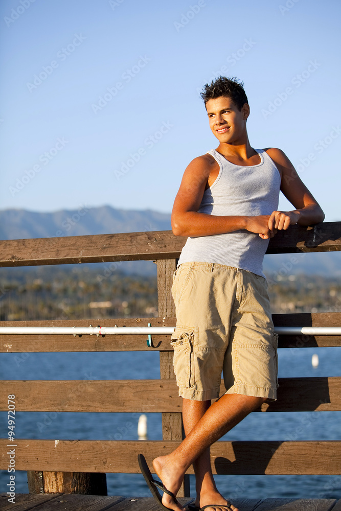 man on pier man on pier