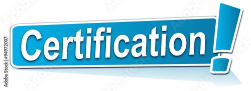 certification sur étiquette bleue