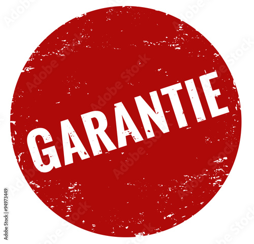 Stempel Grunge rot Garantie