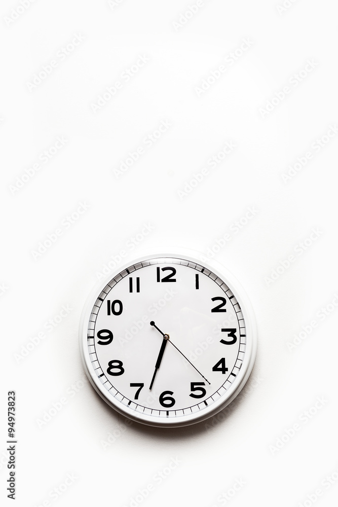 custom made wallpaper toronto digitalWhite Clock