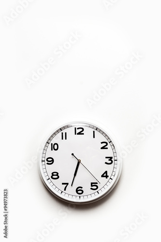 Wallpaper Mural White Clock Torontodigital.ca