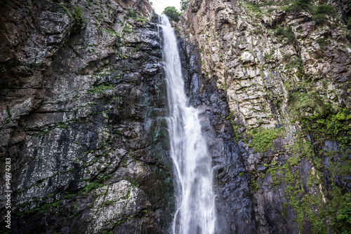 Gveleti Waterfall in Greater Caucasus Mountains in Georgia photo
