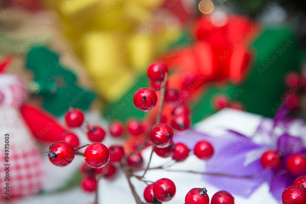 Holiday berries. Holiday berries.