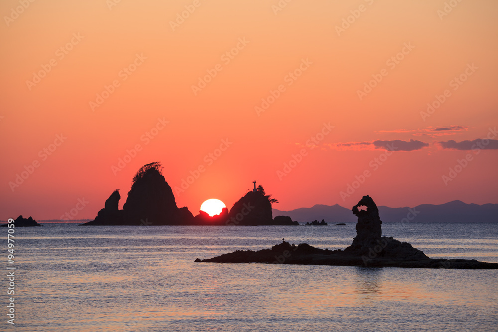 Ootago coast of sunset, Izu, Shizuoka, Japan