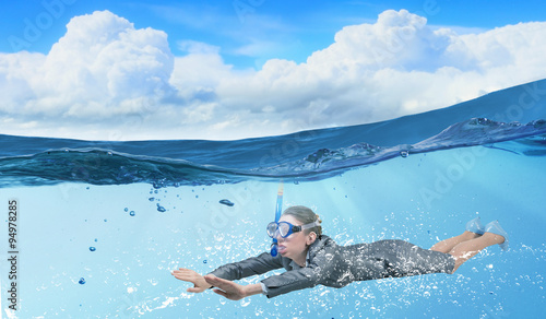 Woman under water © Sergey Nivens