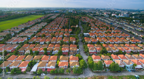 aerial view of home ,house residential area with good environmen