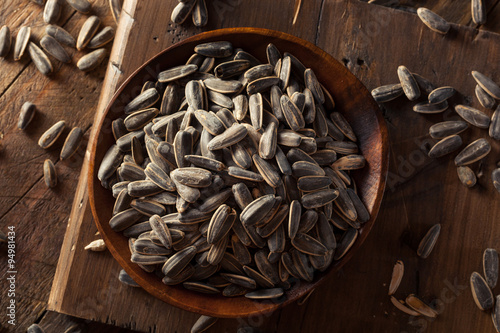 Fotografie Organic Salted and Roasted Sunflower Seeds