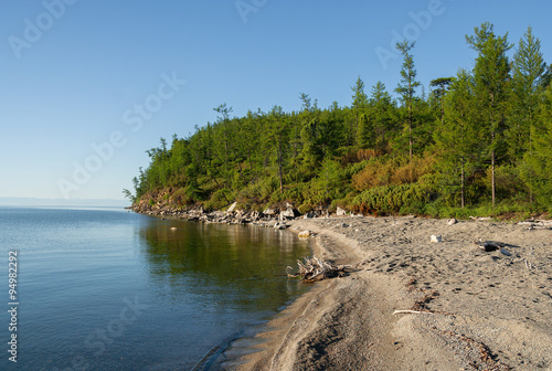 The shore of Lake Baikal