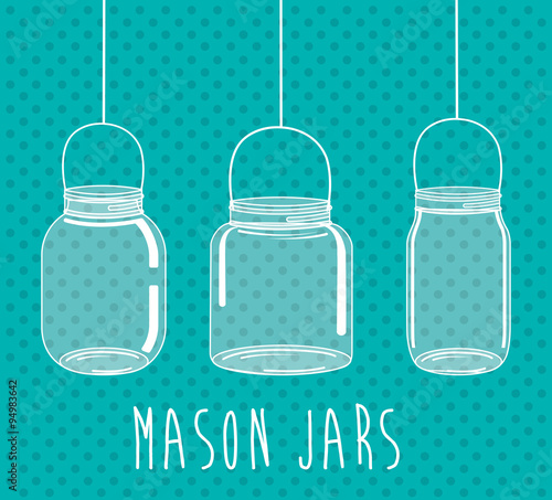 Jar mason fashion glass