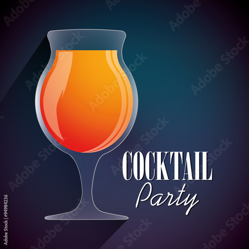 Cocktails cup glass design