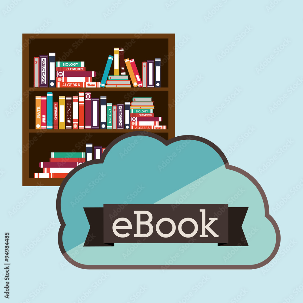 online bookstore , vector illustration