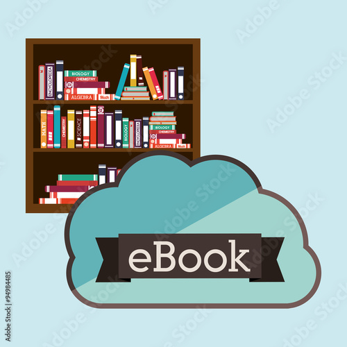 online bookstore , vector illustration