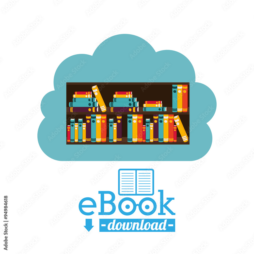 Obraz premium online bookstore , vector illustration