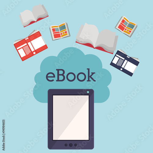 online bookstore , vector illustration