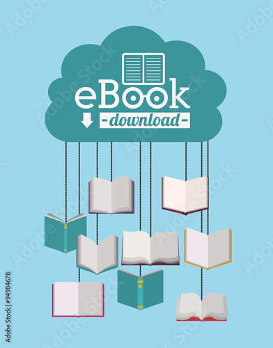 online bookstore , vector illustration
