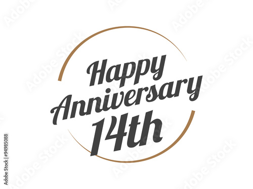 14 Happy Anniversary Logo