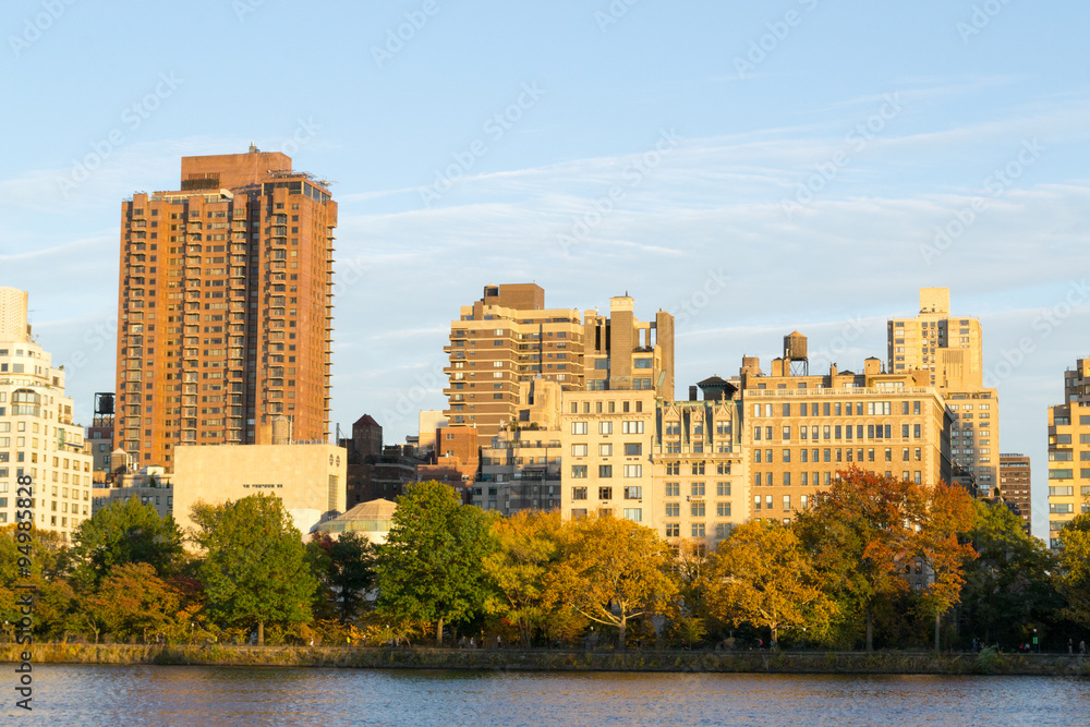 Fall season trees by the UES Fall season trees by the UES