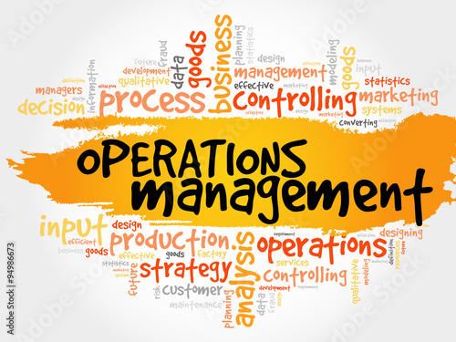 Operations Management word cloud, business concept
