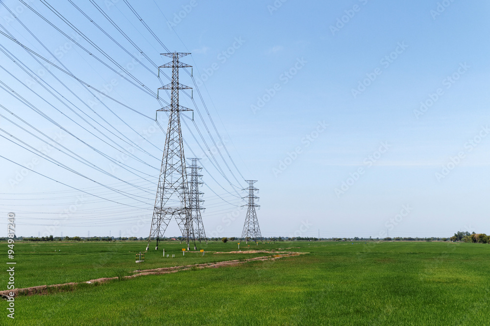 High voltage transmission Towers