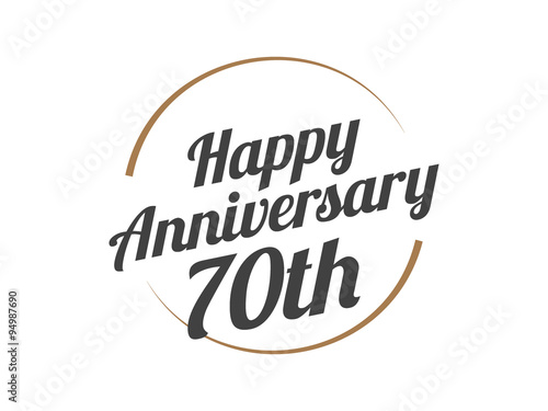 70 Happy Anniversary Logo