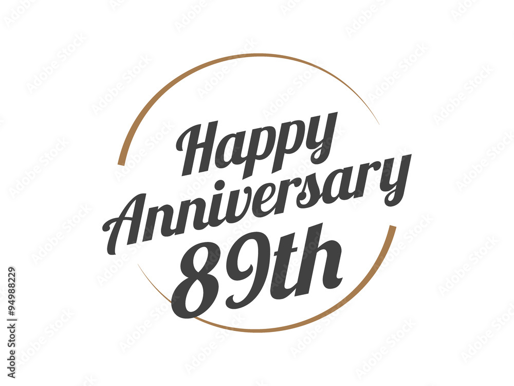 89 Happy Anniversary Logo 89 Happy Anniversary Logo