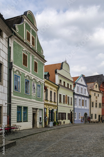 street in Cesky Krumlov  Czech republic