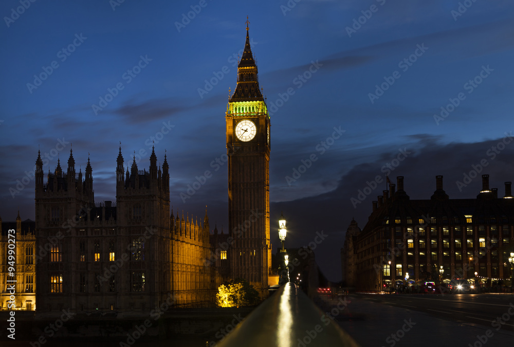 London Big Ben and Westminster panorama