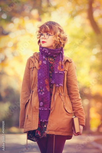 Wallpaper Mural girl with book Torontodigital.ca