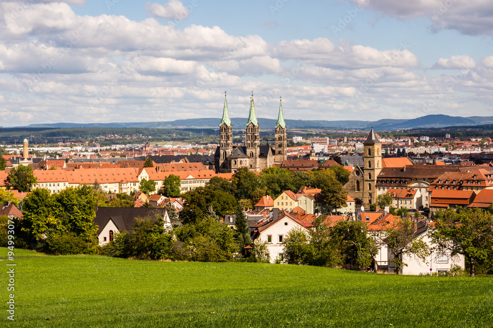 Fototapeta premium Panorama über Bamberg