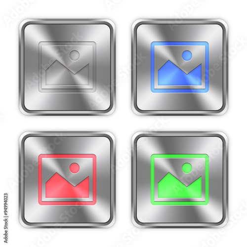 Color image steel buttons