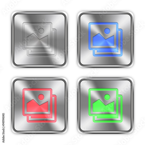 Color images steel buttons