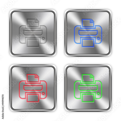 Color print steel buttons