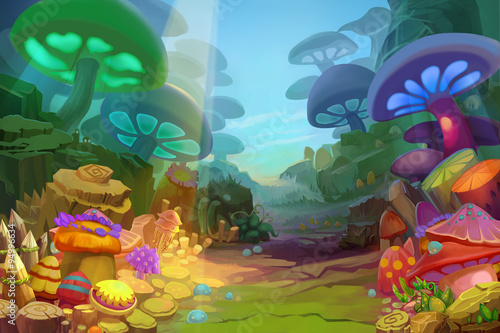 Mushroom Forest - Scene Design