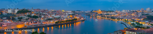 Panorama of night Porto