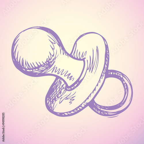 Pacifier. Vector drawing