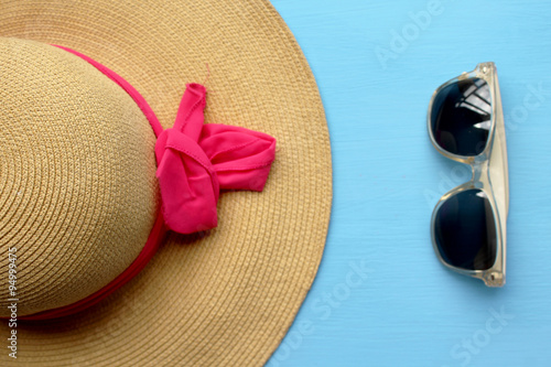 Hat and sunglasses - summertime fashion 