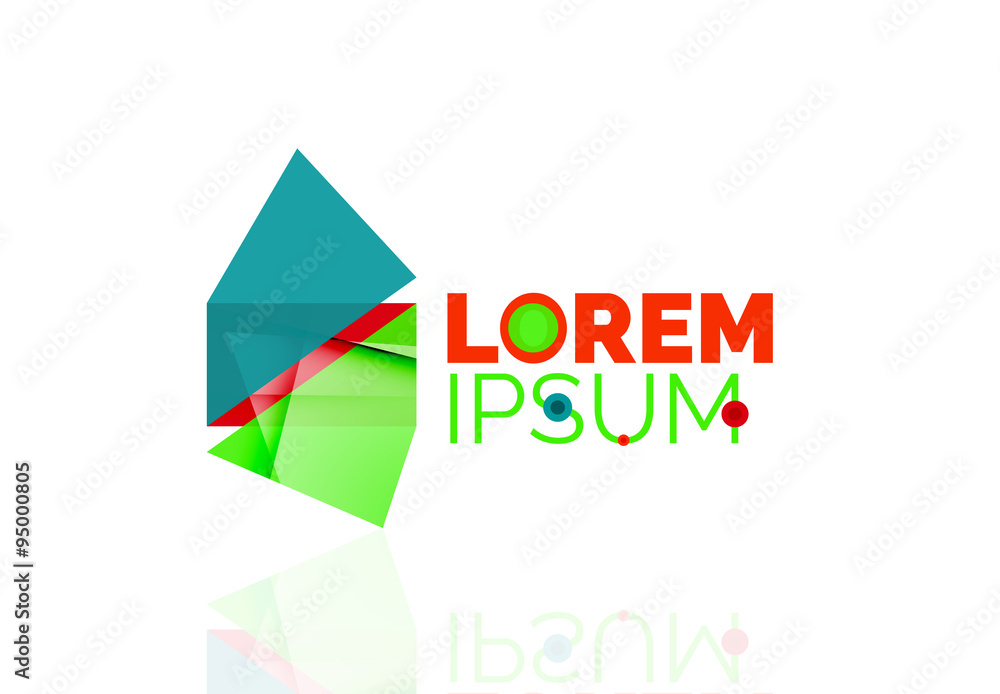 Logo, abstract geometric business icon Logo, abstract geometric business icon