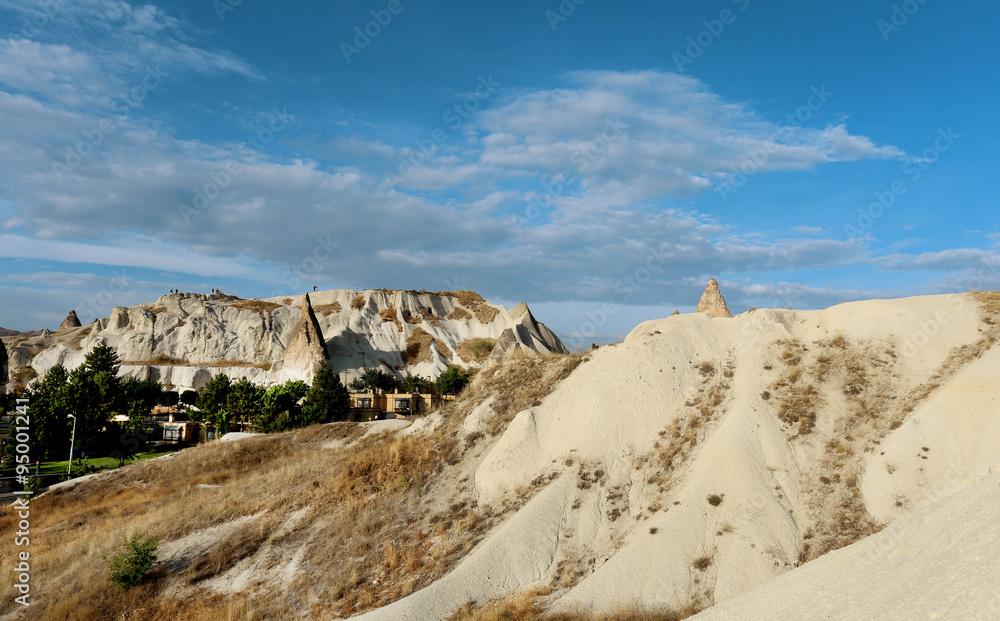 Beautiful cone rock in Cappadocia Turkey