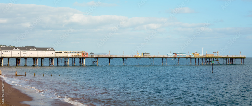 Teignmouth pier in Teignmouth, Devon, England