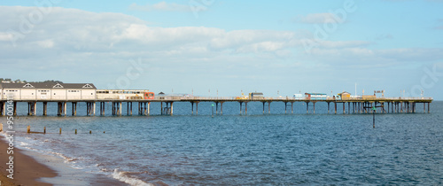 Teignmouth pier in Teignmouth, Devon, England