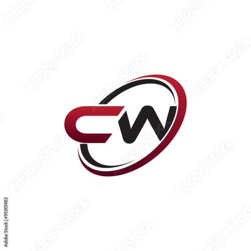 Modern Initial Logo Circle CW