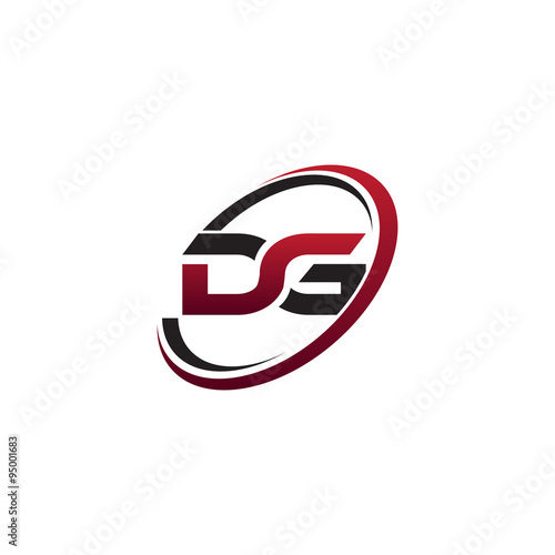 Modern Initial Logo Circle DG