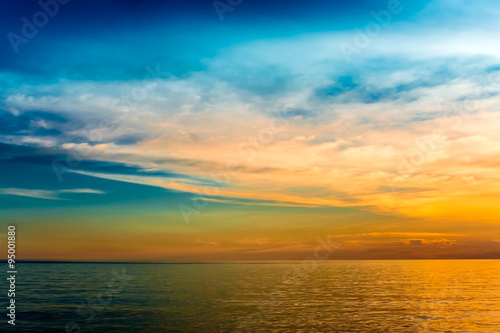 Fototapeta Naklejka Na Ścianę i Meble -  seascape with twilight