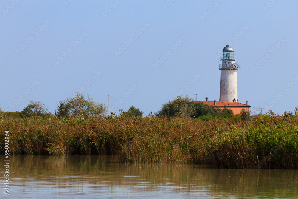 Lighthouse from Po river lagoon