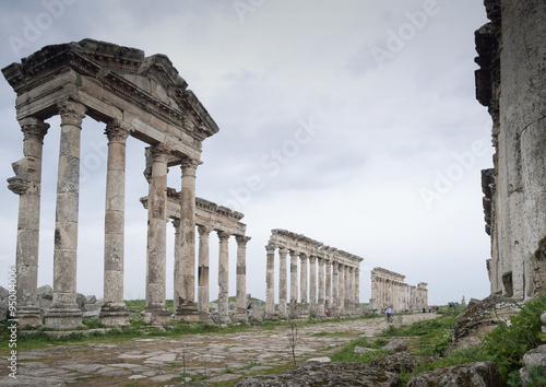 Ruins of Apamea, Hama, Syria photo