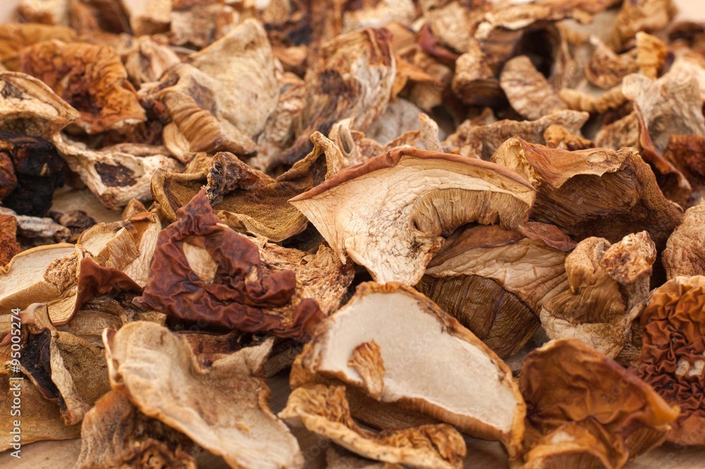 Pile of dried mushroom Pile of dried mushroom