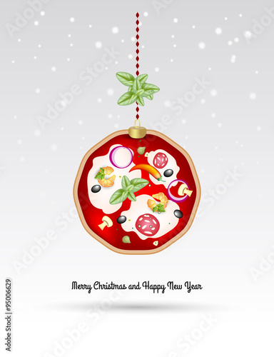 Pizza Christmas Ball
