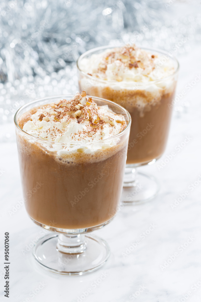 festive pumpkin latte, vertical festive pumpkin latte, vertical